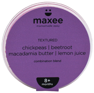 chickpeas | beetroot | macadamia nut butter | lemon juice